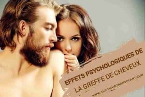 Les Effets psychologiques de la greffe de cheveux, Une femme blonde derrière un gars blond.