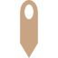 An icon of a surgical slit in beige colour