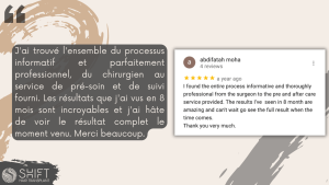 Examen de la greffe de cheveux afro avec SHIFT Hair en Turquie 01 3