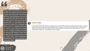Examen du traitement contre la perte de cheveux avec SHIFT Hair en Turquie 01 3