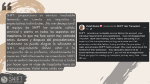 Reseña de trasplante capilar para mujeres con SHIFT Hair en Turquía 07 3