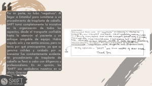 Reseña de trasplante capilar para mujeres con SHIFT Hair en Turquía 08 3